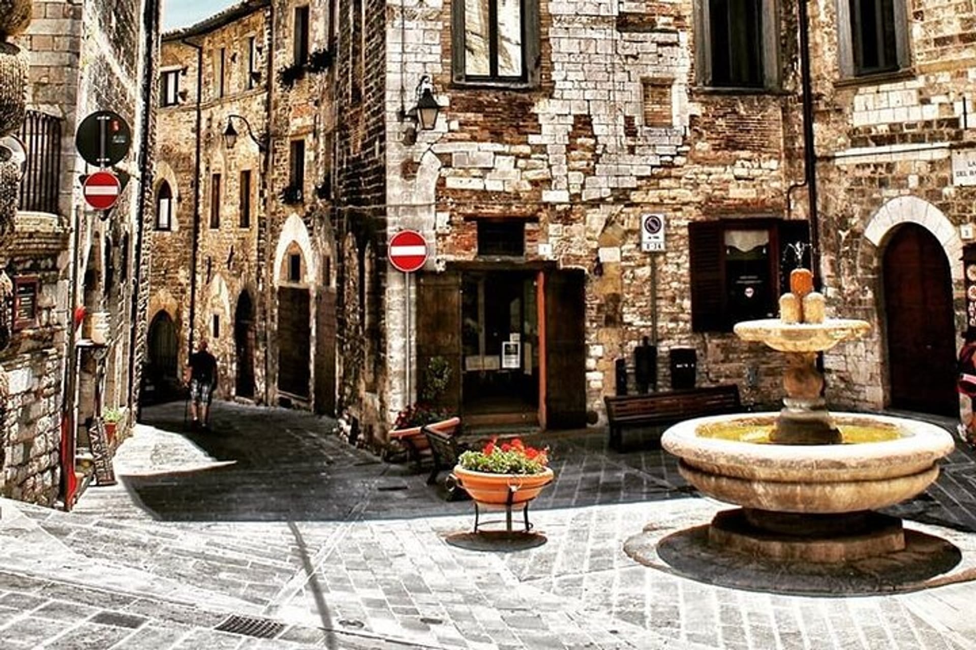 Cidade medieval de Gubbio na Umbria